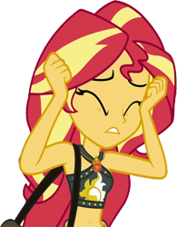 Size: 1970x2520 | Tagged: safe, edit, edited screencap, editor:homersimpson1983, imported from derpibooru, screencap, sunset shimmer, human, equestria girls, background removed, belly, belly button, bikini, clothes, eyes closed, female, geode of empathy, magical geodes, midriff, not a vector, simple background, solo, swimsuit, transparent background