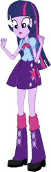 Size: 744x2520 | Tagged: safe, edit, edited screencap, editor:homersimpson1983, imported from derpibooru, screencap, twilight sparkle, human, equestria girls, background removed, backpack, boots, clothes, female, g4, not a vector, shirt, shoes, skirt, socks, solo