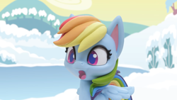 Size: 1920x1080 | Tagged: safe, imported from derpibooru, screencap, rainbow dash, pony, my little pony: pony life, my little pony: stop motion short, cute, dashabetes, female, mare, shocked, solo