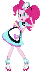 Size: 1461x2520 | Tagged: safe, edit, edited screencap, editor:homersimpson1983, imported from derpibooru, screencap, human, equestria girls, apron, background removed, clothes, female, g4, not a vector, roller skates, simple background, skates, solo, transparent background, waitress