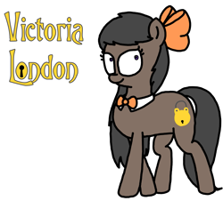 Size: 3351x3023 | Tagged: safe, artist:professorventurer, imported from derpibooru, oc, oc:victoria london, earth pony, bow, bowtie, female, g4, hair bow, long mane, mare, not octavia