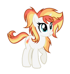 Size: 1445x1529 | Tagged: safe, artist:galaxyswirlsyt, imported from derpibooru, oc, oc only, oc:shine brine, pony, unicorn, base used, female, g4, mare, offspring, parent:fire streak, parent:sunset shimmer, parents:sunsetstreak, raised hoof, simple background, solo, transparent background