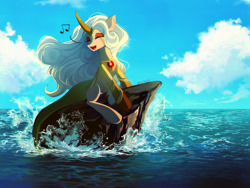 Size: 1700x1275 | Tagged: safe, artist:skyeypony, imported from derpibooru, oc, oc only, pony, ocean, solo, water