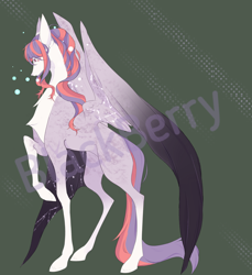 Size: 2200x2400 | Tagged: safe, artist:blackberry907, imported from derpibooru, oc, oc only, pegasus, pony, adoptable, chest fluff, female, mare, solo, watermark