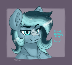 Size: 2594x2358 | Tagged: safe, artist:reddthebat, imported from derpibooru, oc, oc only, oc:alaska (reddthebat), ghost, ghost pony, pegasus, pony, undead, bust, eyebrows, eyebrows visible through hair, female, lidded eyes, looking at you, mare, smiling, smiling at you, solo