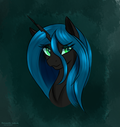 Size: 2345x2488 | Tagged: safe, artist:renarde-louve, imported from derpibooru, queen chrysalis, changeling, looking at you, solo