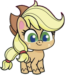 Size: 312x354 | Tagged: safe, artist:pascalmulokozi2, edit, edited screencap, imported from derpibooru, screencap, applejack, earth pony, pony, disappearing act, my little pony: pony life, background removed, female, g4.5, mare, not a vector, simple background, solo, transparent background