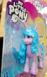 Size: 1262x2048 | Tagged: safe, imported from derpibooru, izzy moonbow, pony, unicorn, figurine, g5, irl, merchandise, photo