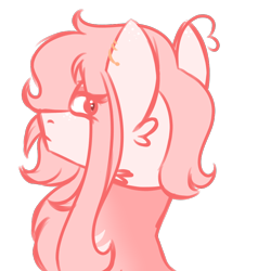 Size: 900x900 | Tagged: safe, artist:fuckomcfuck, imported from derpibooru, oc, oc only, oc:piper, earth pony, pony, ear piercing, earring, jewelry, piercing, pink, simple background, solo, transparent background