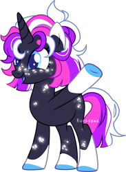 Size: 1762x2402 | Tagged: safe, artist:kurosawakuro, imported from derpibooru, oc, oc only, pony, unicorn, base used, female, mare, offspring, parent:flash sentry, parent:twilight sparkle, parents:flashlight, simple background, solo, transparent background