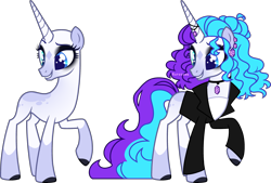 Size: 3850x2601 | Tagged: safe, artist:kurosawakuro, imported from derpibooru, oc, oc only, pony, unicorn, base used, clothes, female, magical lesbian spawn, mare, offspring, parent:princess luna, parent:rarity, parents:rariluna, simple background, solo, transparent background