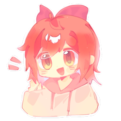 Size: 632x632 | Tagged: safe, artist:acg49, imported from derpibooru, apple bloom, human, blushing, clothes, hoodie, humanized, open mouth, simple background, solo, transparent background