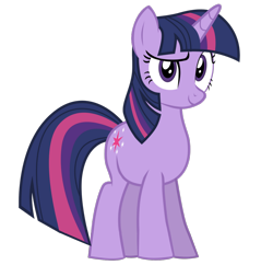 Size: 1280x1241 | Tagged: safe, artist:benpictures1, imported from ponybooru, twilight sparkle, pony, unicorn, cute, female, inkscape, looking at you, mare, raised eyebrow, simple background, solo, transparent background, twiabetes, unicorn twilight, vector