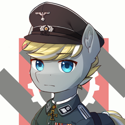 Size: 2300x2300 | Tagged: safe, imported from derpibooru, oc, oc:kelch fischer, earth pony, pony, clothes, military uniform, nazi, the new order: last days of europe, uniform