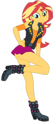 Size: 2126x4701 | Tagged: safe, artist:gmaplay, imported from derpibooru, sunset shimmer, human, equestria girls, ass, bunset shimmer, butt, female, schrödinger's pantsu, simple background, solo, transparent background