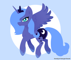 Size: 2600x2200 | Tagged: safe, artist:margaritaenot, imported from derpibooru, princess luna, alicorn, pony, s1 luna, simple background, solo, vector