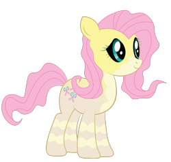 Size: 1199x1139 | Tagged: safe, artist:prixy05, imported from derpibooru, fluttershy, kelpie, black sclera, kelpiefied, simple background, solo, species swap, transparent background, vector