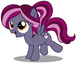 Size: 3730x3120 | Tagged: safe, artist:strategypony, imported from derpibooru, oc, oc only, oc:spotlight splash, pegasus, pony, equestria daily, cute, equestria daily mascots, female, filly, foal, looking up, ocbetes, pegasus oc, simple background, transparent background, vector, wings, younger