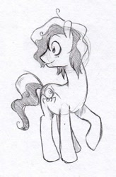 Size: 308x469 | Tagged: safe, artist:ask-tootie-frootie, imported from derpibooru, oc, oc only, oc:cottonsulk, earth pony, pony, male, monochrome, solo, stallion
