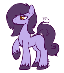 Size: 400x459 | Tagged: safe, artist:cottonsulk, imported from derpibooru, oc, oc only, oc:slink, earth pony, pony, male, simple background, solo, stallion, white background