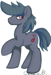 Size: 400x590 | Tagged: safe, artist:cottonsulk, imported from derpibooru, oc, oc only, earth pony, pony, male, simple background, solo, stallion, white background