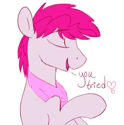 Size: 1280x1292 | Tagged: safe, artist:cottonsulk, imported from derpibooru, oc, oc only, oc:raspberry scents, earth pony, pony, male, simple background, solo, stallion, white background