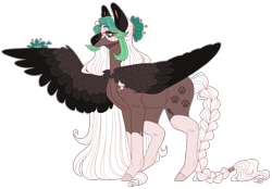 Size: 3865x2697 | Tagged: safe, artist:sleepy-nova, imported from derpibooru, oc, oc:serenity, pegasus, pony, colored wings, female, mare, multicolored wings, simple background, solo, transparent background, wings