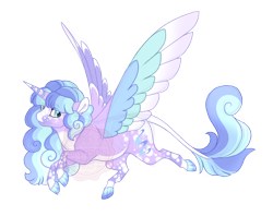 Size: 2900x2300 | Tagged: safe, artist:gigason, imported from derpibooru, oc, oc only, oc:stella, alicorn, pony, alicorn oc, colored wings, female, horn, mare, multicolored wings, simple background, solo, transparent background, wings