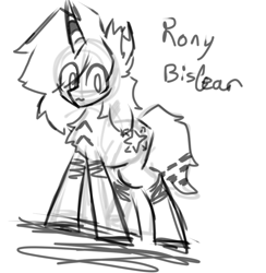 Size: 769x789 | Tagged: safe, artist:rony, imported from derpibooru, oc, oc only, oc:rony bistear, monster pony, unicorn