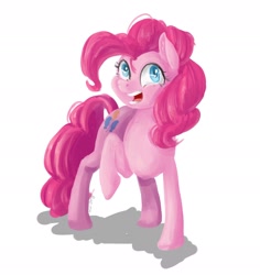 Size: 2048x2171 | Tagged: safe, artist:kiwi-bandit, imported from derpibooru, pinkie pie, earth pony, pony, female, simple background, solo, white background