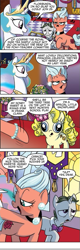 Size: 289x907 | Tagged: safe, idw, imported from derpibooru, floribunda, honey sweet, princess celestia, alicorn, pony, unicorn, spoiler:comic, spoiler:comicm08, bowtie, bracelet, chance, chubby, curly hair, derp, exasperated, female, filly, foal, frown, gem, honey boo boo, jewelry, male, mare, official comic, open mouth, open smile, pearl bracelet, plump, pointing, reference, smiling, snobbish, stallion