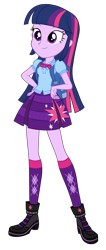 Size: 1228x2904 | Tagged: safe, artist:invisibleink, edit, imported from derpibooru, vector edit, twilight sparkle, human, equestria girls, equestria girls series, backpack, bowtie, clothes, cutie mark on clothes, female, geode of telekinesis, hand on hip, jewelry, magical geodes, necklace, shirt, shoes, simple background, skirt, smiling, sneakers, socks, solo, transparent background, twilight sparkle (alicorn), vector