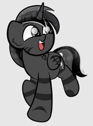 Size: 724x972 | Tagged: safe, artist:sugarcloud12, imported from derpibooru, oc, oc:silver stream, alicorn, zebra, zebracorn, male, simple background, solo