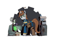 Size: 2300x1500 | Tagged: safe, artist:iiapiiiubbiu, imported from derpibooru, oc, oc only, oc:littlepip, pony, unicorn, fallout equestria, comic, fallout, female, simple background, transparent background