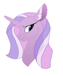 Size: 1385x1683 | Tagged: safe, artist:ashyfur524, imported from derpibooru, oc, oc only, seapony (g4), blue eyes, bust, digital art, female, horn, mare, pink mane, seaponified, simple background, smiling, solo, species swap, transparent background