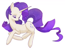 Size: 1648x1257 | Tagged: safe, artist:cholacre, imported from derpibooru, rarity, pony, unicorn, eyes closed, female, mare, simple background, solo, white background