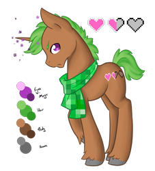 Size: 1280x1408 | Tagged: safe, artist:sinclair2013, imported from derpibooru, oc, oc only, oc:ender, oc:ender "dirt", pony, unicorn, clothes, male, scarf, simple background, solo, stallion, transparent background