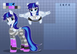 Size: 4000x2800 | Tagged: safe, artist:nika-rain, imported from derpibooru, oc, oc:snowflake flower, pegasus, pony, commission, reference sheet, show accurate, solo
