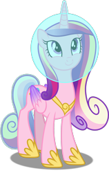 Size: 3162x5007 | Tagged: safe, artist:dashiesparkle edit, artist:steamanddieselman, edit, imported from derpibooru, princess cadance, alicorn, pony, absurd resolution, cute, cutedance, female, folded wings, helmet, hoof shoes, jewelry, mare, missing accessory, simple background, solo, space helmet, tail helmet, transparent background, vector, wings