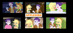 Size: 2840x1314 | Tagged: safe, artist:yungdeez, imported from derpibooru, applejack, dirk thistleweed, human, equestria girls, appledirk, collage, female, holiday, male, shipping, straight, valentine's day