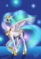 Size: 2480x3508 | Tagged: safe, artist:meepstro, imported from derpibooru, princess celestia, alicorn, pony, female, solo