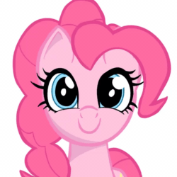 Size: 600x600 | Tagged: safe, artist:marshmallowhors, imported from derpibooru, pinkie pie, earth pony, pony, animated, female, mare, pinkamena diane pie, simple background, solo, white background