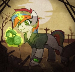 Size: 1600x1535 | Tagged: safe, artist:tasiashoe, imported from derpibooru, oc, oc only, pony, unicorn, fallout equestria, solo