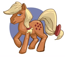 Size: 1024x896 | Tagged: safe, artist:applepost67, imported from derpibooru, applejack (g1), earth pony, pony, female, g1, mare, simple background, solo, white background