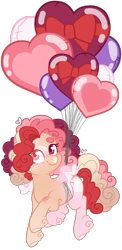 Size: 1080x2221 | Tagged: safe, artist:ninjagobrony287, imported from derpibooru, oc, oc only, oc:myler emyra valentine, pegasus, pony, balloon, base used, coat markings, female, floating, freckles, heart, heart balloon, heterochromia, hoof fluff, looking at you, mare, simple background, smiling, smiling at you, solo, transparent background