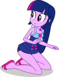 Size: 2344x3025 | Tagged: safe, artist:dustinwatsongkx, imported from derpibooru, twilight sparkle, human, equestria girls, bare shoulders, clothes, one-piece swimsuit, sci-twi swimsuit, simple background, sleeveless, solo, swap, swimming pool, swimsuit, transparent background, twilight sparkle (alicorn)