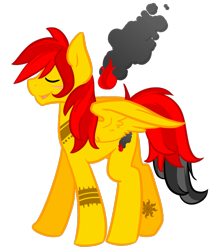 Size: 1280x1463 | Tagged: safe, artist:sinclair2013, imported from derpibooru, oc, oc only, oc:smoke trail, pegasus, pony, blushing, male, nudity, sheath, simple background, solo, stallion, transparent background