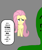 Size: 858x1024 | Tagged: safe, artist:nonnyanon, fluttershy, oc, oc:anon, drawthread, text