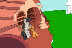 Size: 6000x4000 | Tagged: safe, artist:nonnyanon, octavia melody, cello, musical instrument, sad, treebrary