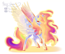 Size: 1024x862 | Tagged: safe, artist:prettyshinegp, imported from derpibooru, daybreaker, rainbow dash, fusion, simple background, white background